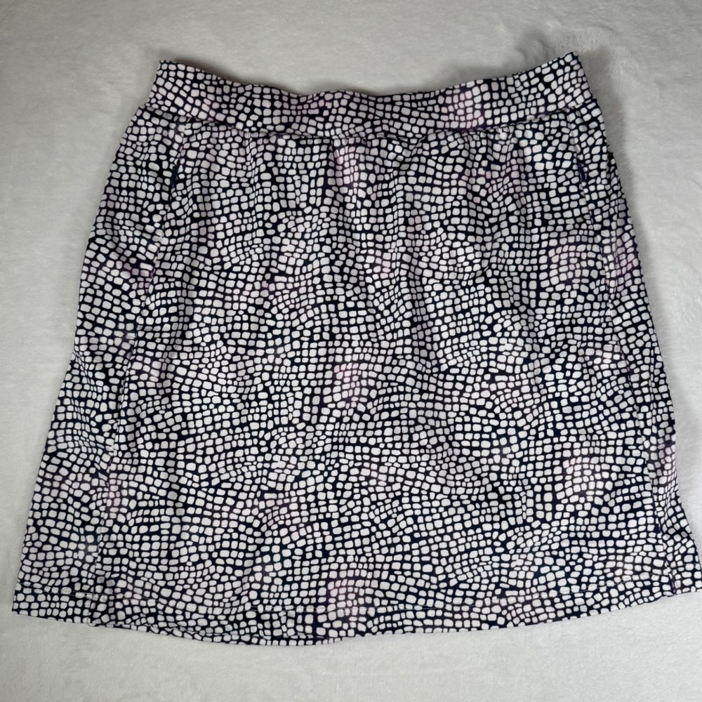 Tail Womens Active Skort Navy‎ Blue White Pebble Print Tennis Golf Skirt Size M - Picture 2 of 7